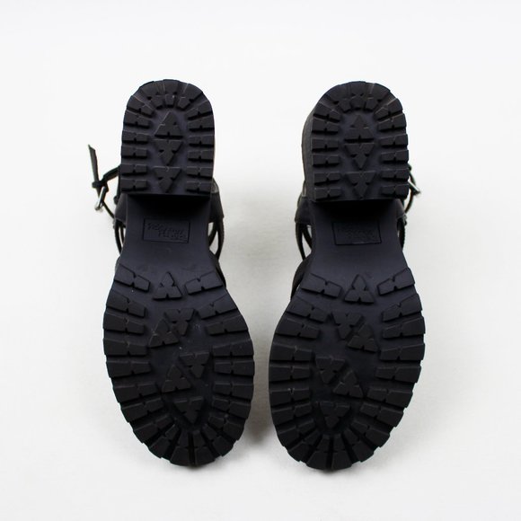 Dirty Laundry Fun Stuff Black Cage Chunky Heel Sandals - Picture 11 of 16